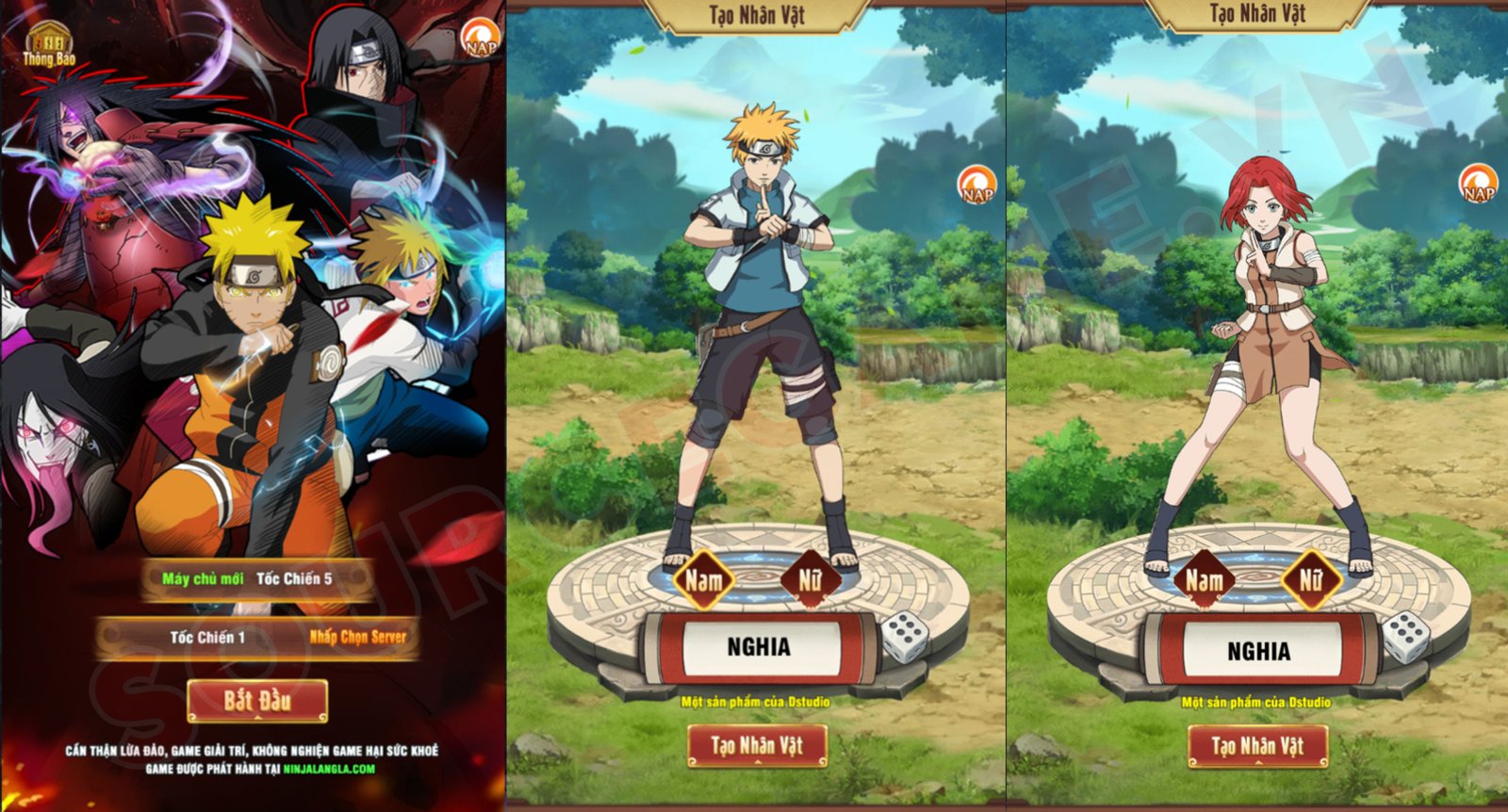 [H5] NINJA LÀNG LÁ - GAME THẺ TƯỚNG NARUTO
