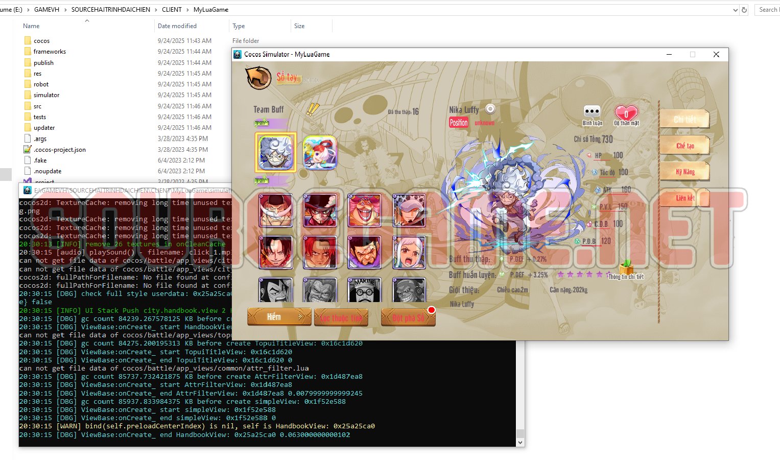 [FULL SOURCE] HẢI TRÌNH ĐẠI CHIẾN - GAME THẺ TƯỚNG ONE PIECE