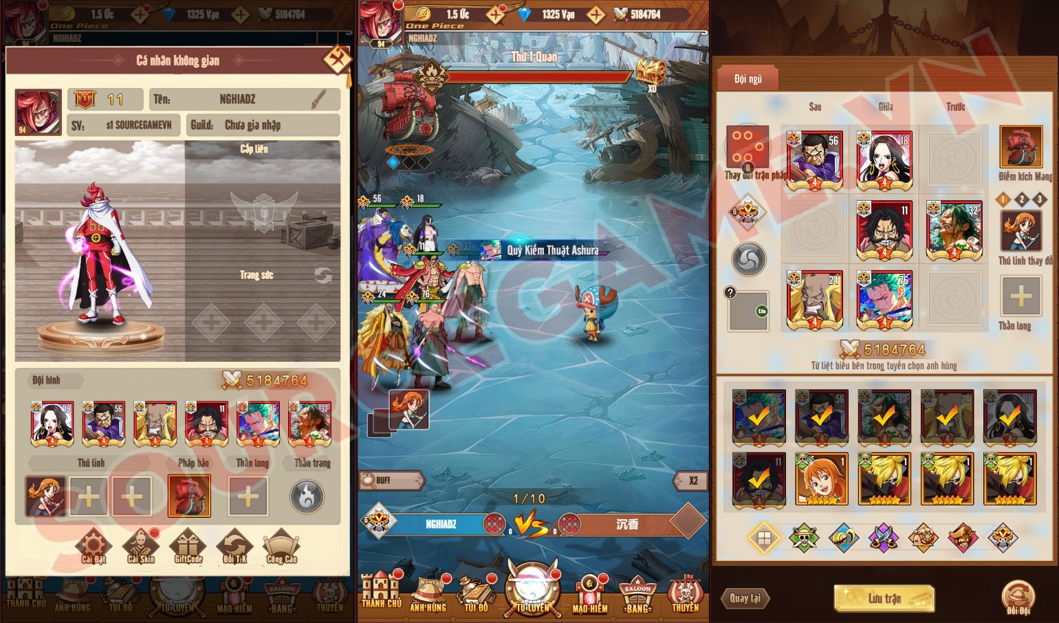 [H5] ĐẠI HẢI TRÌNH AFK - NEW VERSION - GAME ĐẤU TƯỚNG PHONG CÁCH ONE PIECE